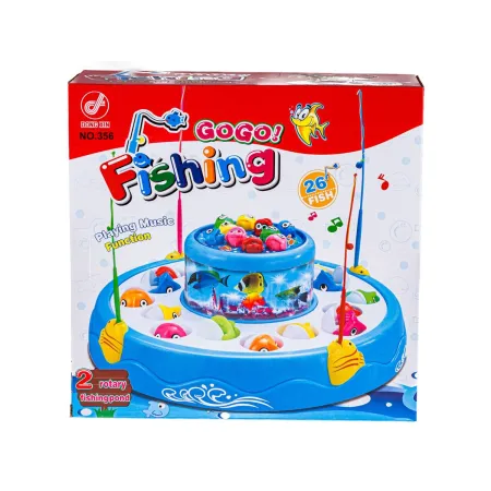 Gra WĘDKOWANIE, Rybki, Łowienie Rybek, 2 Jeziorka, Podświetlenie, Dźwięk-1645157