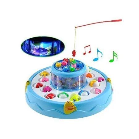 Gra WĘDKOWANIE, Rybki, Łowienie Rybek, 2 Jeziorka, Podświetlenie, Dźwięk-1645163