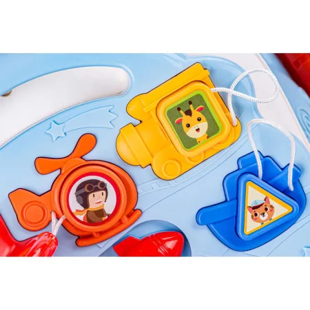 Chodzik Edukacyjny, Muzyczny Pchacz, Stolik BIAŁO-BŁĘKITNY-1645185