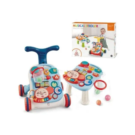 Chodzik Edukacyjny, Muzyczny Pchacz, Stolik BIAŁO-BŁĘKITNY-1645191