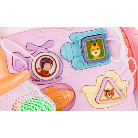 Chodzik Edukacyjny, Muzyczny Pchacz, Stolik BIAŁO-RÓŻOWY-1645200