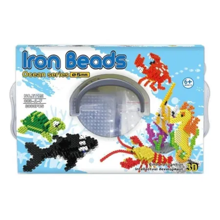 Prasowanka, Koraliki Do Prasowania, Zestaw OCEAN 3D 3000 Sztuk-1645300