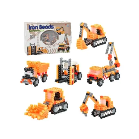 Prasowanka, Koraliki Do Prasowania, Zestaw POJAZDY BUDOWLANE 3D 3000 Sztuk-1645320