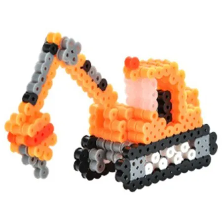 Prasowanka, Koraliki Do Prasowania, Zestaw POJAZDY BUDOWLANE 3D 3000 Sztuk-1645322