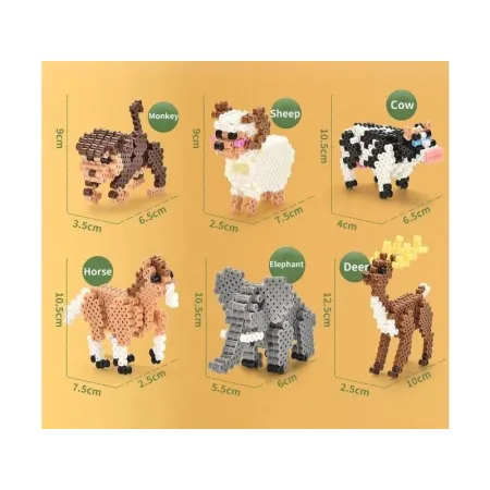 Prasowanka, Koraliki Do Prasowania, Zestaw ZWIERZĘTA 3D 3000 Sztuk-1645339