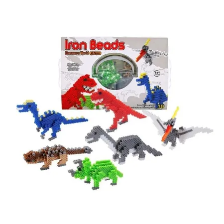 Prasowanka, Koraliki Do Prasowania, Zestaw DINOZAURY 3D 3000 Sztuk-1645350