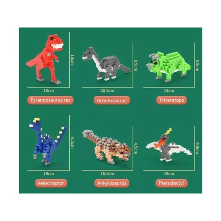 Prasowanka, Koraliki Do Prasowania, Zestaw DINOZAURY 3D 3000 Sztuk-1645352