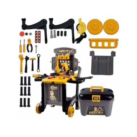 Warsztat Stolarski + Narzędzia 3w1 Skrzynka, Wózek, Stolik Przecena 1