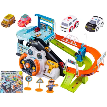 Interaktywny Tor Przeszkód + Pojazdy, Zjazd Samochodowy + Kierownica