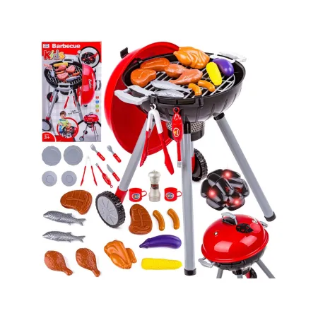 Grill Na Nóżkach Z Pokrywą, Ruszt + Akcesoria