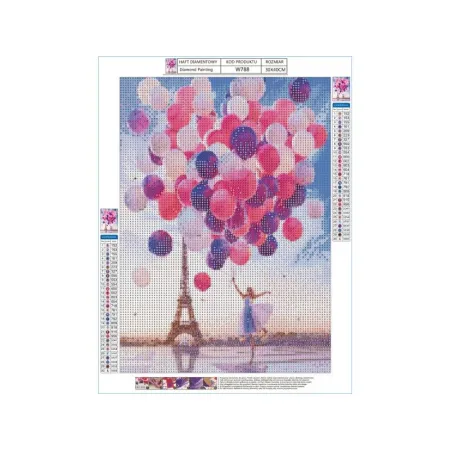 Haft Diamentowy, Obraz, Mozaika Diamentowa Diamond Painting, KOLOROWE BALONY 30x40cm-1645593