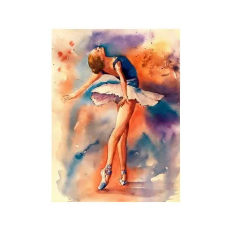 Haft Diamentowy, Obraz, Mozaika Diamentowa Diamond Painting, BALETNICA W TAŃCU 30x40cm