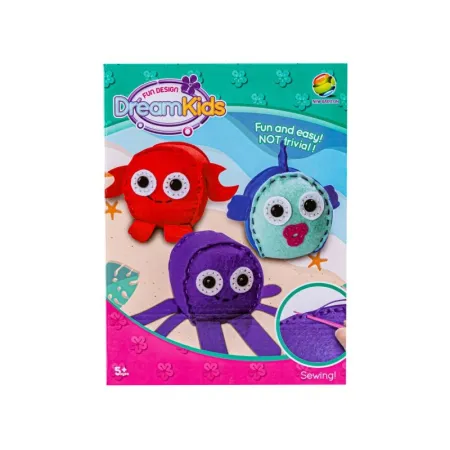 Zestaw Kreatywnych Wyszywanek Do Szycia Maskotek Poduszek Zwierzęta Morskie Maskotka Poduszka-1645792