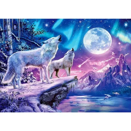 Haft Diamentowy, Obraz, Mozaika Diamentowa Diamond Painting, WATAHA WILKÓW 40x30cm