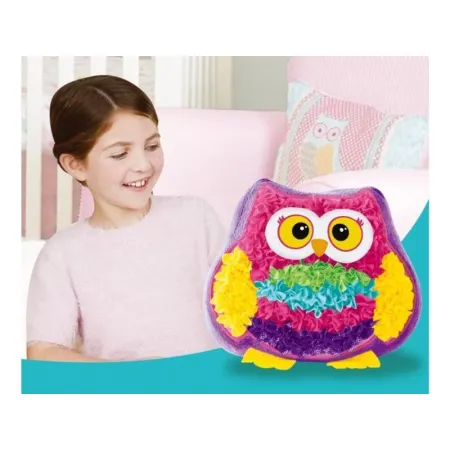 Zestaw Kreatywny Wyszywanka  Poduszka Pluszowa Maskotka Do Szycia DIY SOWA-1645838