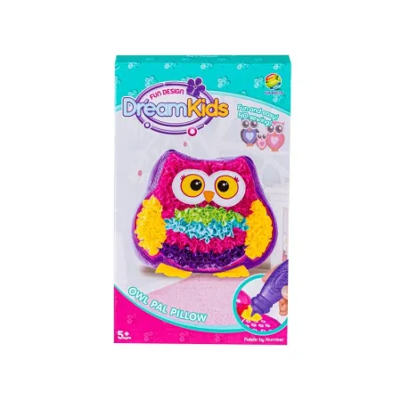 Zestaw Kreatywny Wyszywanka  Poduszka Pluszowa Maskotka Do Szycia DIY SOWA-1645840