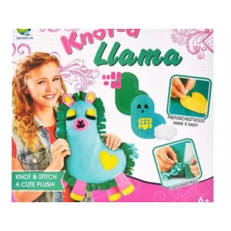 Zestaw Kreatywny Wyszywanka Poduszka Pluszowa Maskotka Do Szycia DIY LAMA-1645842