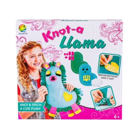 Zestaw Kreatywny Wyszywanka Poduszka Pluszowa Maskotka Do Szycia DIY LAMA-1645849