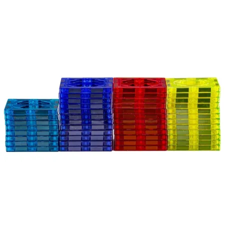 Świecące Klocki Magnetyczne, Tor Kulkowy Dla Kulek 230 Elementów Kulodrom-1645941