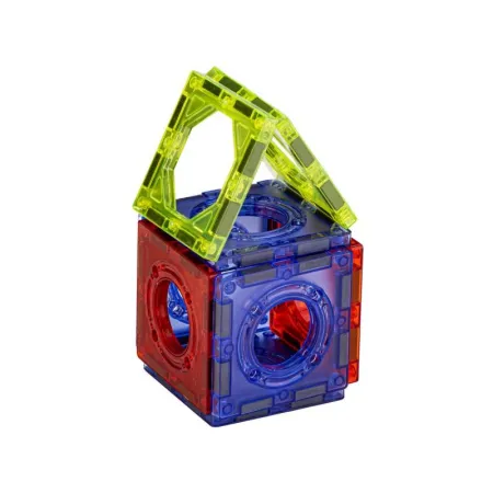 Świecące Klocki Magnetyczne, Tor Kulkowy Dla Kulek 129 Elementów Kulodrom-1645971