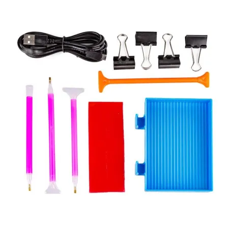 Podświetlana Tablica LED, Tablet, Deska Kreślarska, Kalka, Regulowany Stojak, Do Haftu, Diamond Painting Haft Diamento