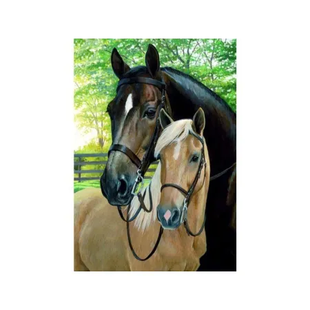 OBRAZ MALOWANIE PO NUMERACH RAMA 40x50cm KONIE