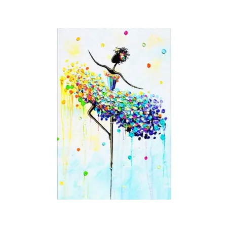 OBRAZ MALOWANIE PO NUMERACH RAMA 40x50cm BALETNICA - KOLOR