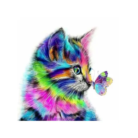 Haft Diamentowy, Obraz, Mozaika Diamentowa Diamond Painting, SPACER W DESZCZU 30x30cm-1646315