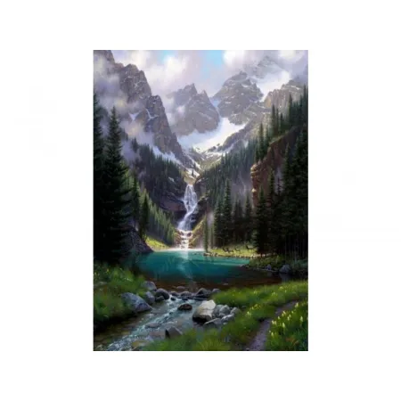 Haft Diamentowy, Obraz, Mozaika Diamentowa Diamond Painting, SZCZENIAK Z KOTKIEM 30x30cm-1646381