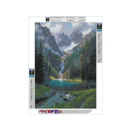 Haft Diamentowy, Obraz, Mozaika Diamentowa Diamond Painting, STAW W GÓRACH 30x40cm-1646382