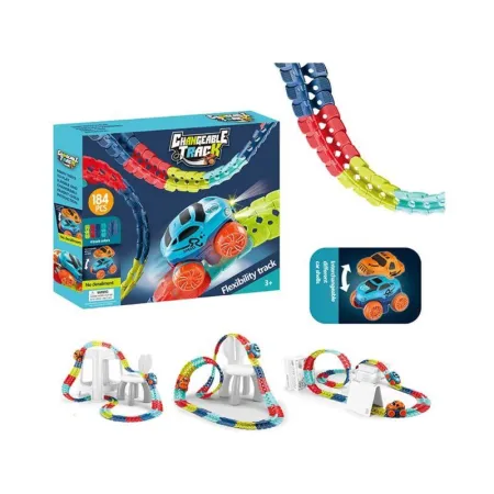 Elastyczny Tor Samochodowy, Wyścigowy 184 Elementy-1646389