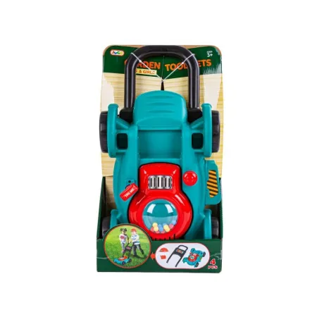 Kosiarka Do Trawy Ogrodowa Dla Dzieci + Kask + Kanister Chodzik Pchacz-1646432