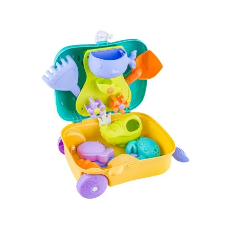 Zestaw Do Zabawy W Piasku, Walizka + Akcesoria Foremki Piaskownica-1646438