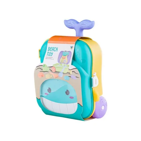 Zestaw Do Zabawy W Piasku, Walizka + Akcesoria Foremki Piaskownica-1646439