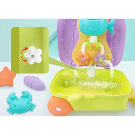 Zestaw Do Zabawy W Piasku, Walizka + Akcesoria Foremki Piaskownica-1646443