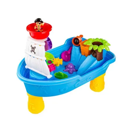 Piaskownica Wodna Basen Statek Piracki - Stolik + Akcesoria Foremki-1646452