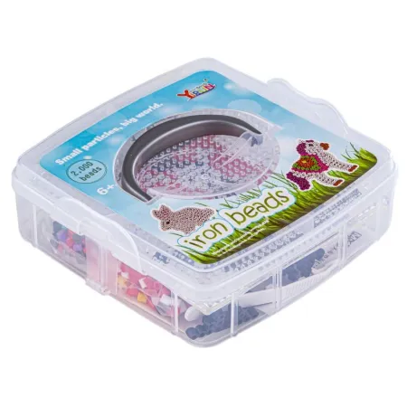 Koraliki Do Prasowania Szablony Jednorożec, Królik, Zestaw 2000 Elementów, Prasowanka, Kuferek-1646517