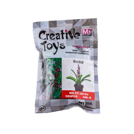 Koraliki do prasowania Wersja 3D, Szablon Kwiatek Wrzos Lawenda, Saszetka, Prasowanka-1646564