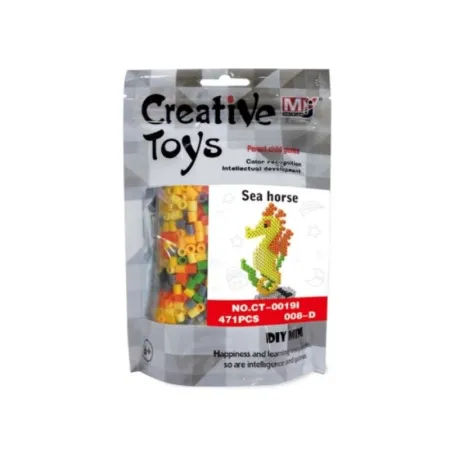 Koraliki do prasowania Wersja 3D, Szablon KONIK MORSKI, Saszetka, Prasowanka-1646620