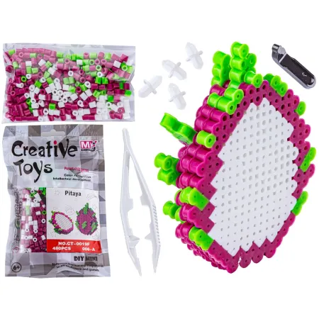 Koraliki do prasowania Wersja 3D, Szablon PITAJA, SMOCZY OWOC Owoce, Saszetka, Prasowanka