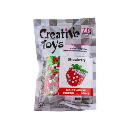 Koraliki do prasowania Wersja 3D, Szablon TRUSKAWKA Owoce, Saszetka, Prasowanka-1646676