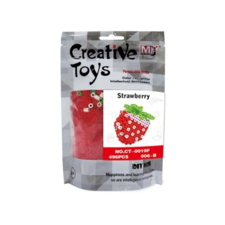 Koraliki do prasowania Wersja 3D, Szablon TRUSKAWKA Owoce, Saszetka, Prasowanka-1646683