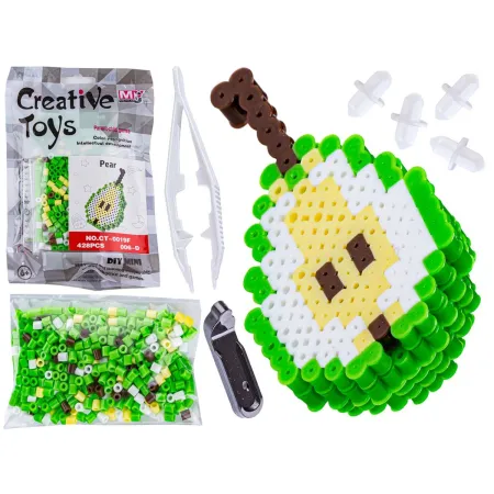 Koraliki do prasowania Wersja 3D, Szablon GRUSZKA Owoce, Saszetka, Prasowanka