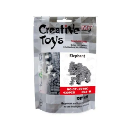 Koraliki do prasowania Wersja 3D, SŁONIK, SŁOŃ, Saszetka, Prasowanka-1646816