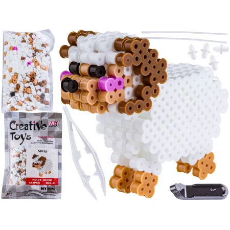 Koraliki do prasowania Wersja 3D, OWIECZKA, OWCA, BARANEK, Saszetka, Prasowanka