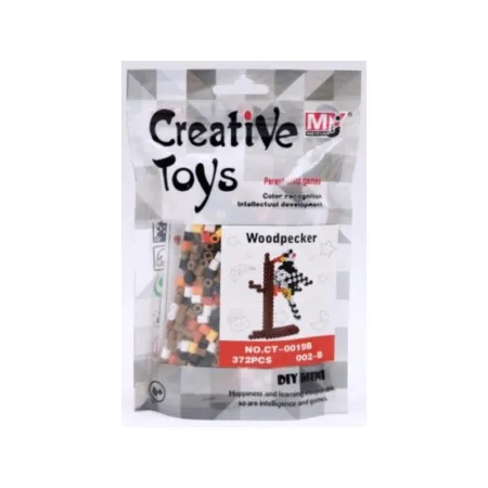 Koraliki do prasowania Wersja 3D, DZIĘCIOŁ Ptak, Saszetka, Prasowanka-1646881