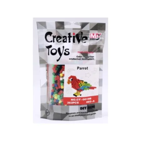 Koraliki do prasowania Wersja 3D, PAPUGA, ARA Ptak, Saszetka, Prasowanka-1646890