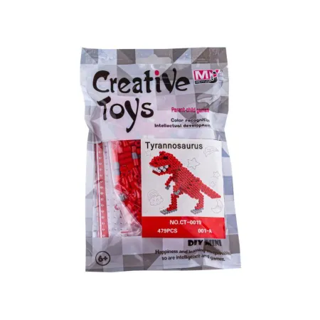 Koraliki do prasowania Wersja 3D, TYRANOZAUR, T-REX, DINOZAUR, Saszetka, Prasowanka-1646892