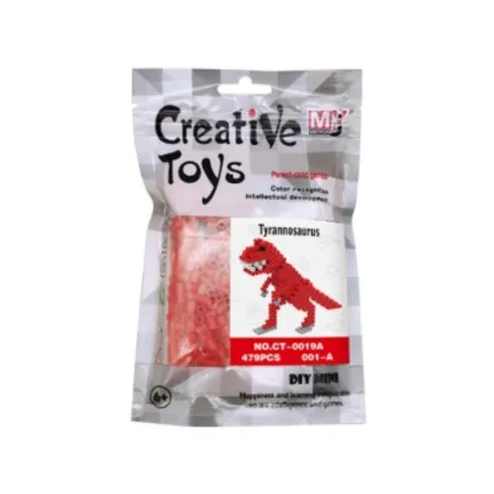 Koraliki do prasowania Wersja 3D, TYRANOZAUR, T-REX, DINOZAUR, Saszetka, Prasowanka-1646899