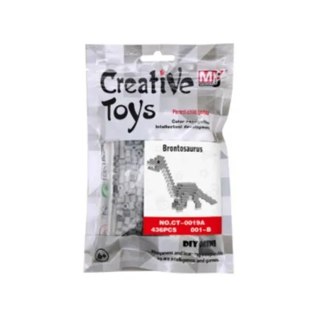 Koraliki do prasowania Wersja 3D, BRONTOZAUR, DINOZAUR, Saszetka, Prasowanka-1646908